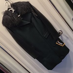 NWT s.S Danier Thinsulate wool coat with fur collar